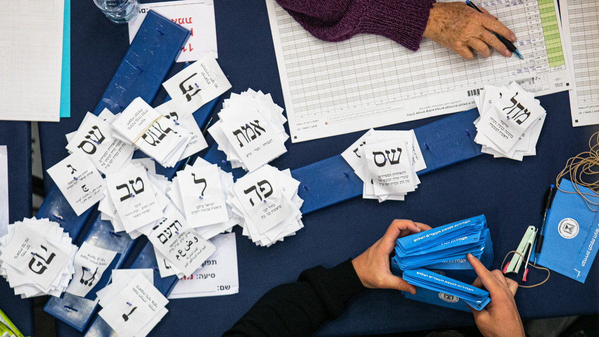 I voti per le ultime elezioni israeliane