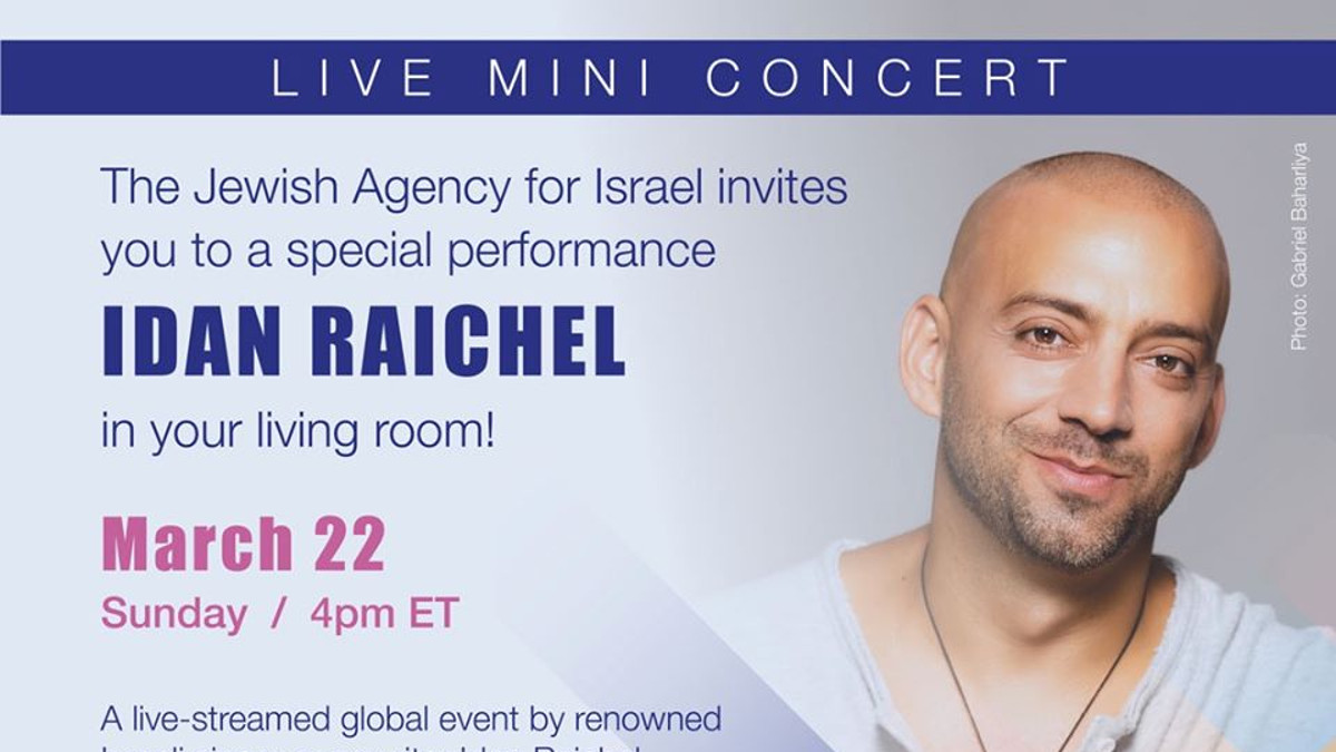 locandina del concerto online di Idan Raichel