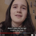 Uno screenshot del video-diario di Anne Frank