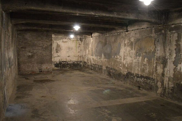 Una camera a gas di Auschwitz