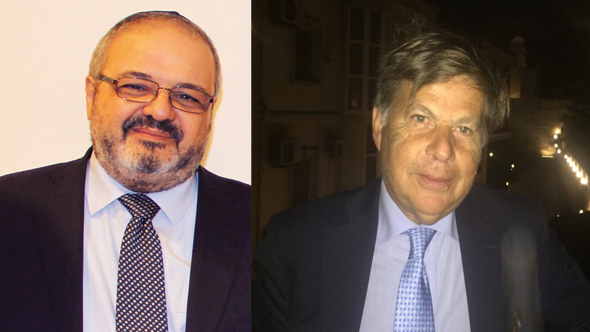 Rav Alfonso Arbib e Milo Hasbani
