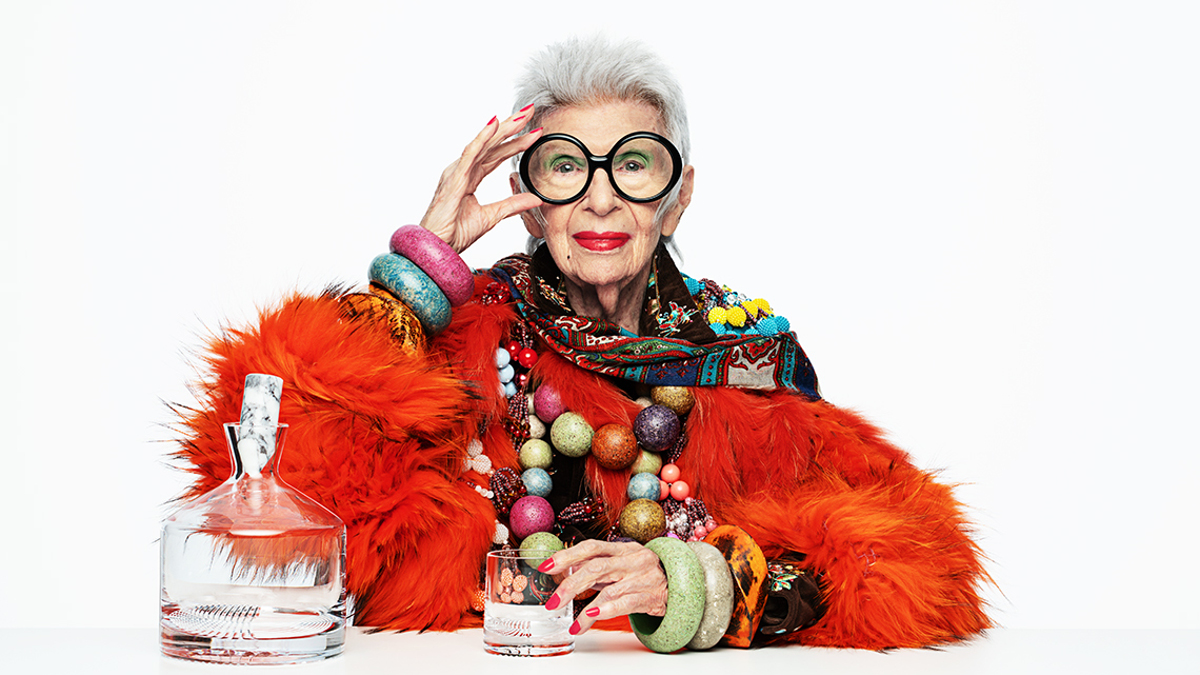 Iris Apfel, anziana stilista ebrea di origini askenazite