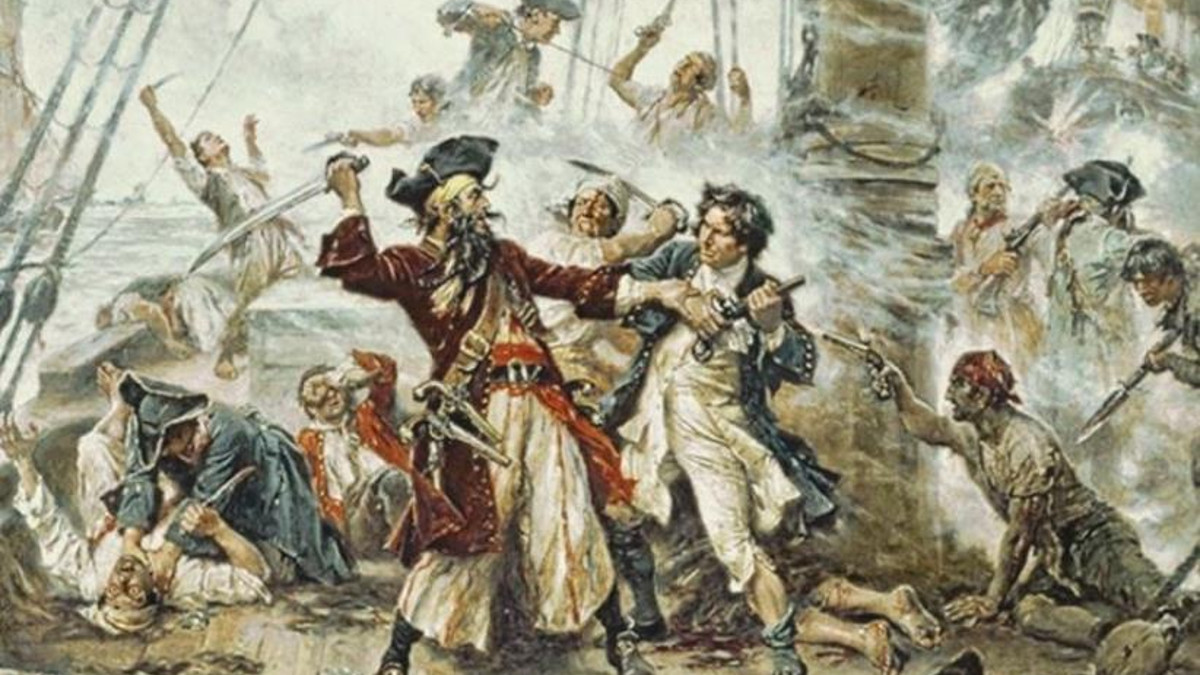 Pirati nel dipinto di Jean Leon Gerome Ferris