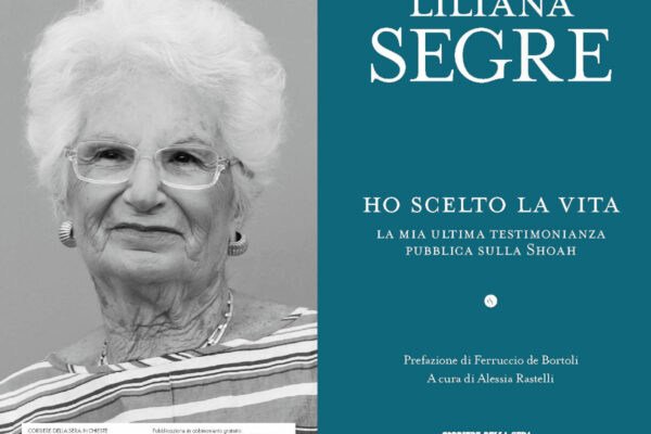Il libro di Liliana SEgre 'Volevo solo vivere' in uscita venerdì 30 ottobre con il Corriere della Sera