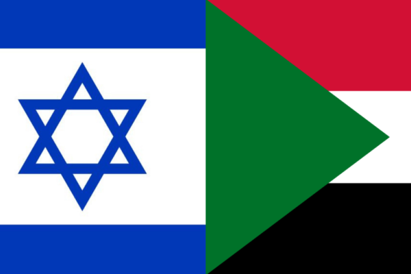 le bandiere di Israele e Sudan