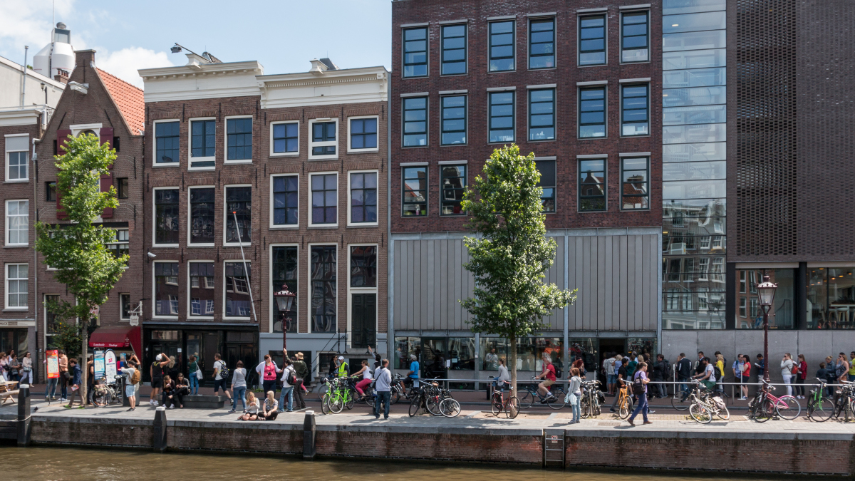 La casa di Anne FRank ad Amsterdam, in Olanda