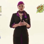 Pubblicità di Etihad Airways sui voli verso Israele