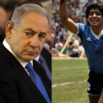 foto di Maradona, Netanyahu e Rivlin