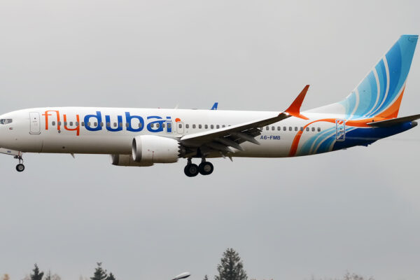 Un aereo della compagnia FlyDubai