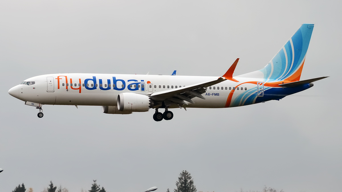 Un aereo della compagnia FlyDubai