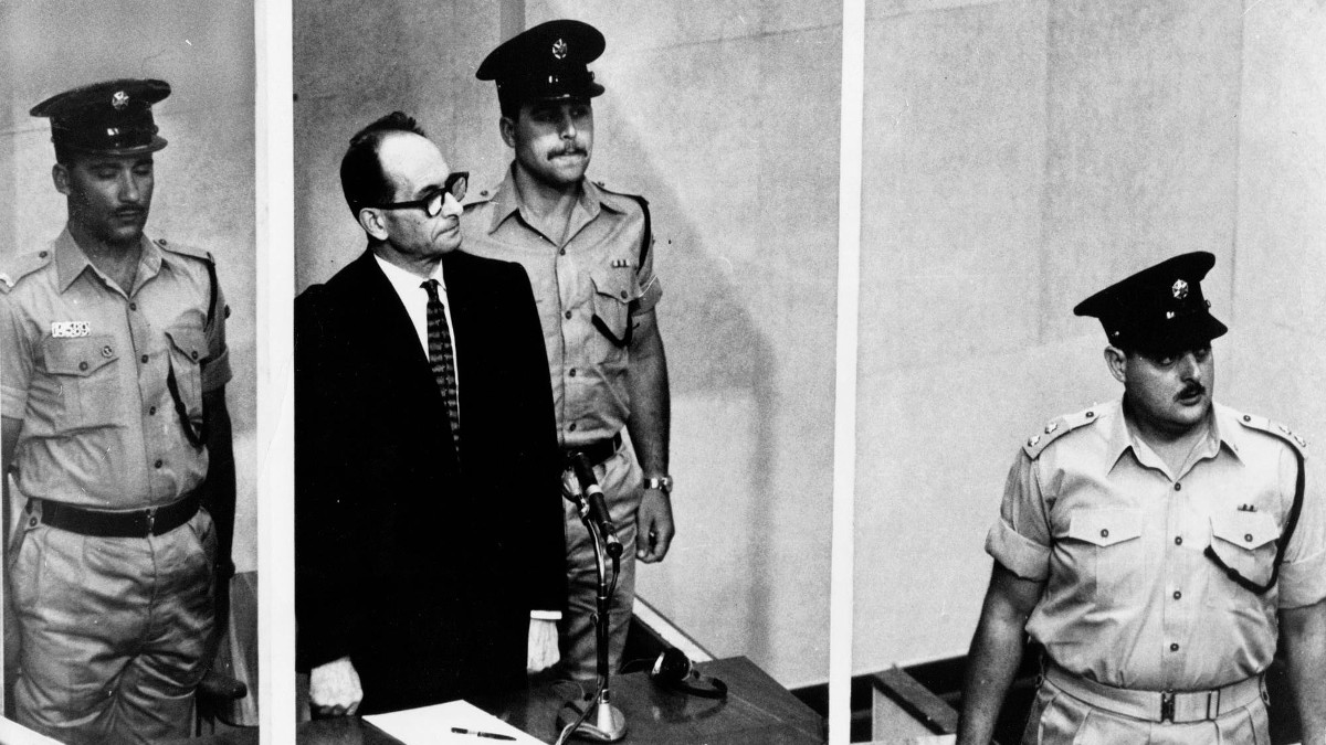 Adolf Eichmann al suo processo in Israele