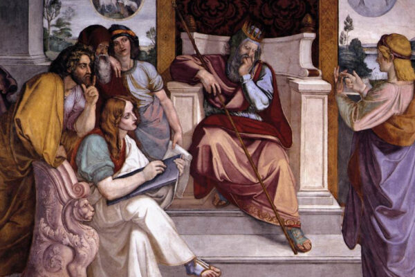 Giuseppe interpreta i sogni del Faraone (affresco di Peter Cornelius)