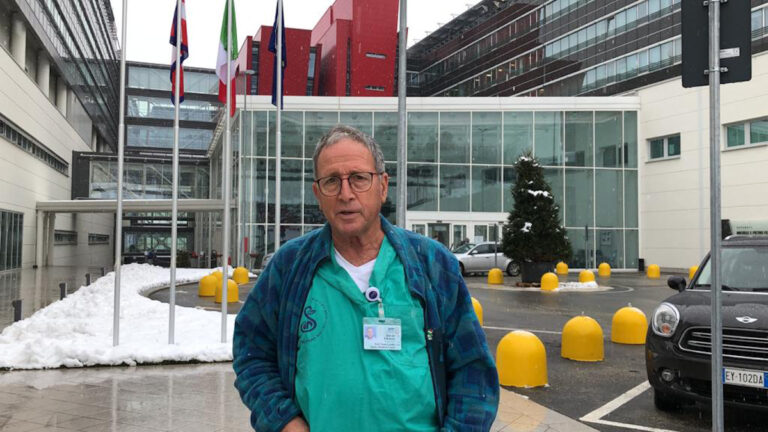 Elhanan Bar-On, responsabile del team di medici israeliani arrivati in Italia la scorsa settimana.