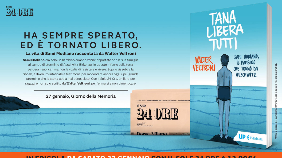 Il libro 'Tana libera tutti' di Walter Veltroni su Sami Modiano