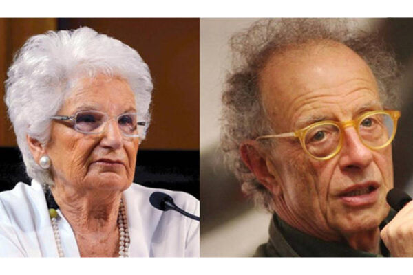 Da sinistra Liliana Segre e Gherardo Colombo