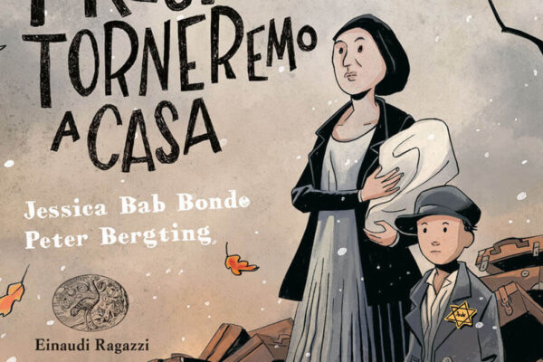 La copertina deòlòa graphic novel 'Presto torneremo a casa'