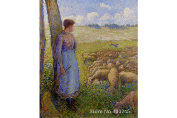 Il dipinto trafugato di Camille Pissarro 'Pastorella e pecore'