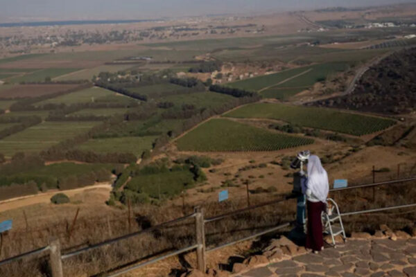 Vista su Israele e Siria dal Monte Bental