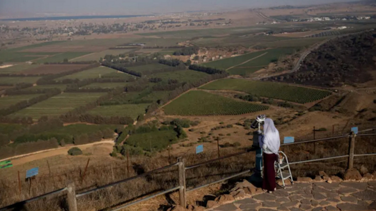 Vista su Israele e Siria dal Monte Bental