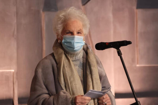 Liliana Segre al memoriale della Shoah il 31 gennaio