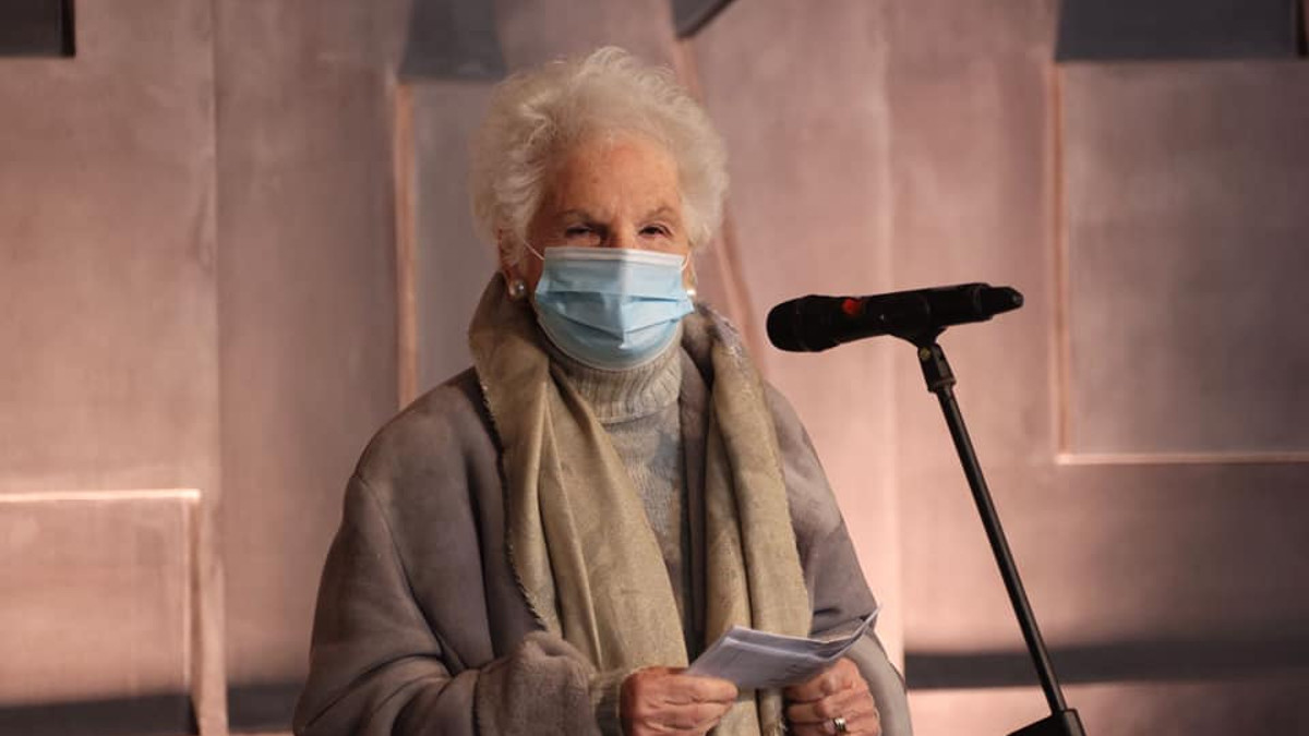 Liliana Segre al memoriale della Shoah il 31 gennaio