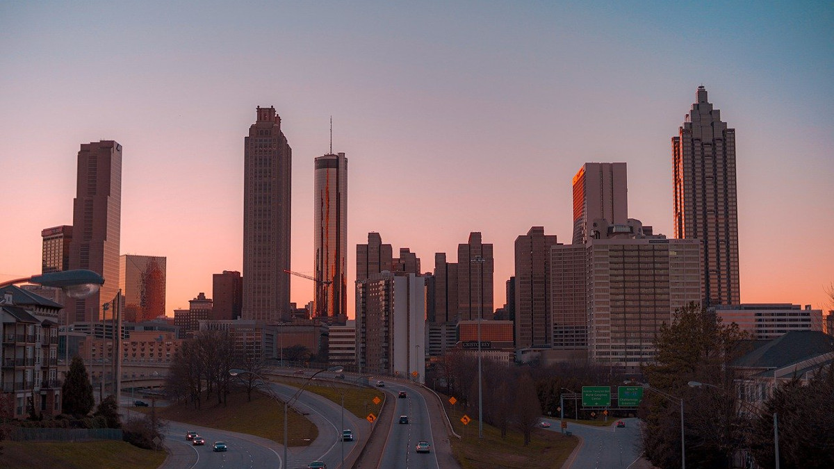 La città di Atlanta negli Usa