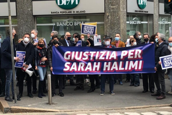 Manifestazione per Sarah Halimi a Milano