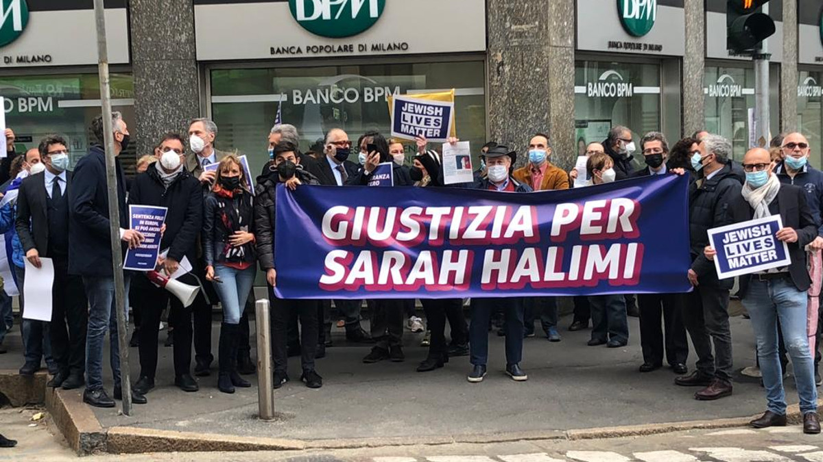 Manifestazione per Sarah Halimi a Milano