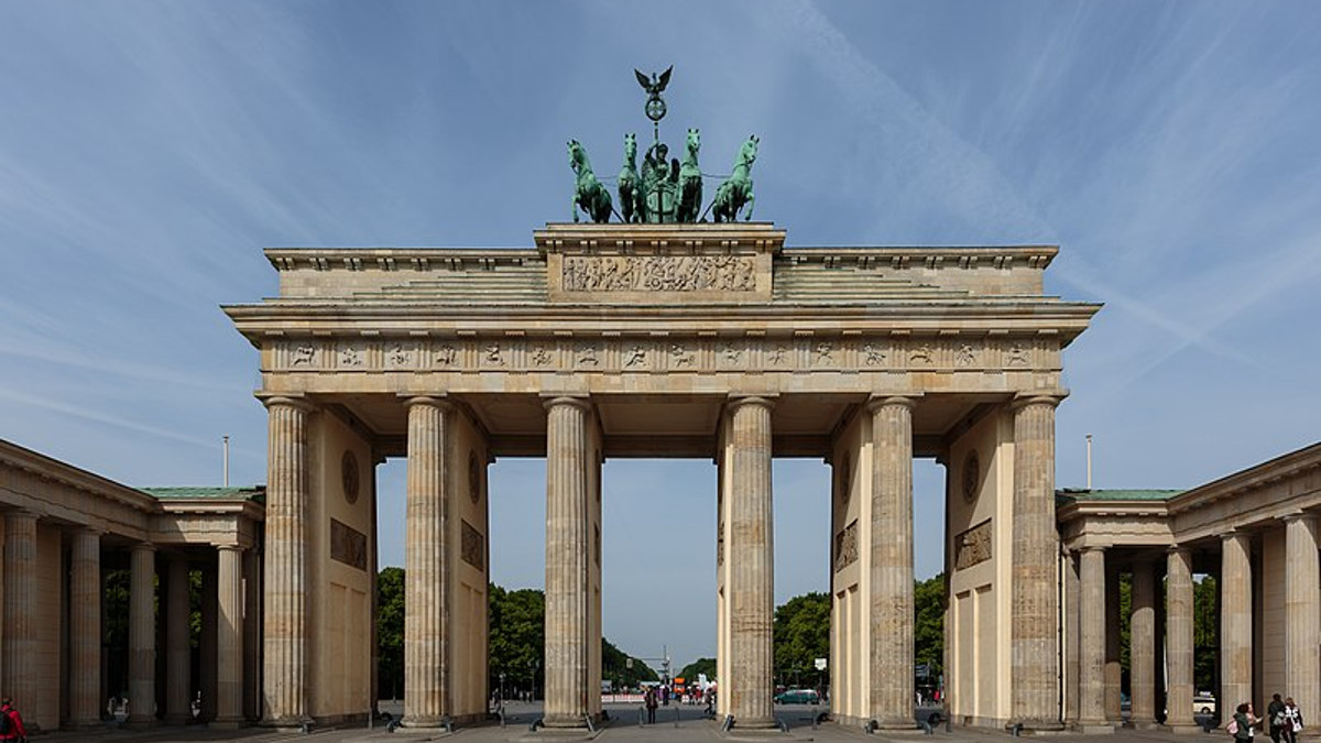 La porta di Brandeburgo a Berlino