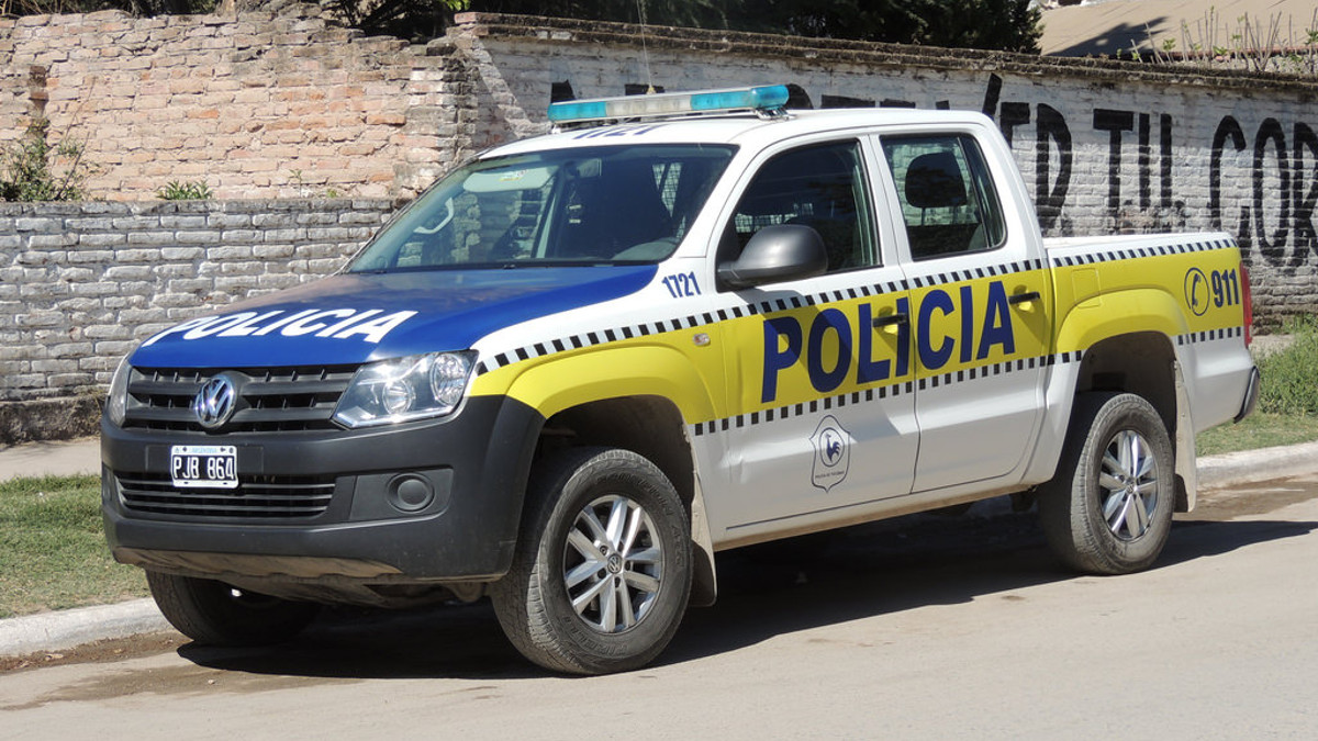 Macchina della polizia Argentina