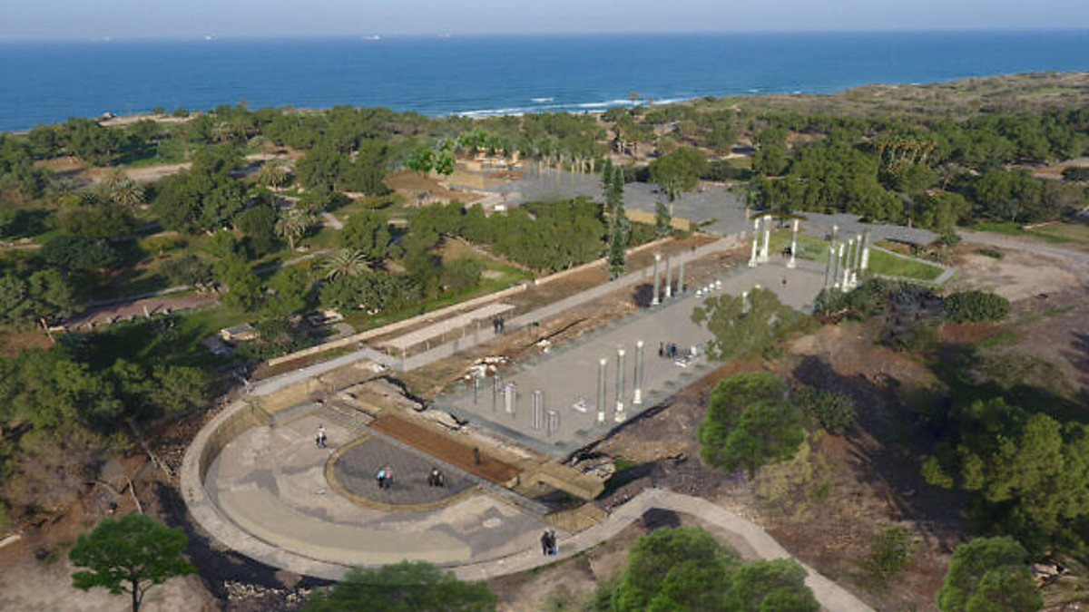 La basilica romana ritrovat al Parco Archeologico di Ashkelon