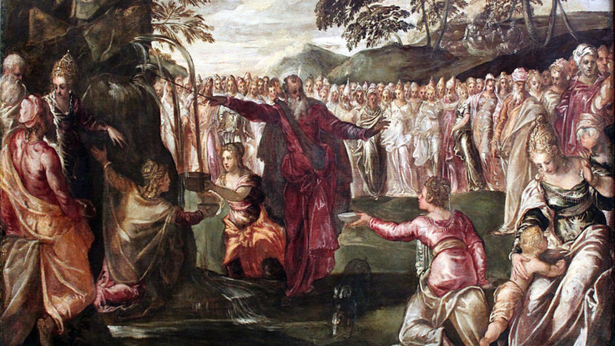 Mosè colpisce la roccia (Tintoretto, Mosé colpisce la roccia)