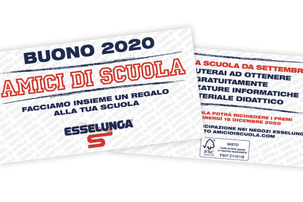 Buono Amici di Scuola Esselunga del 2020