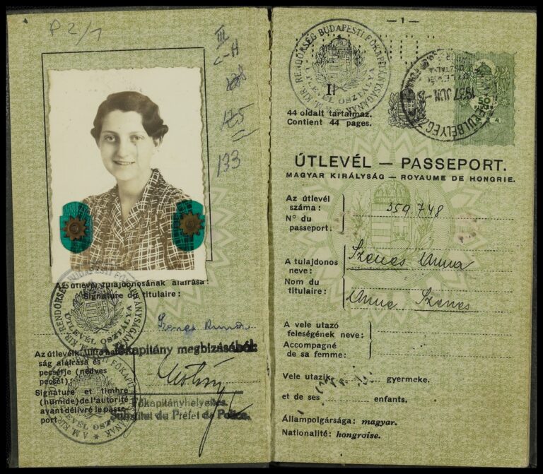 Il passaporto ungherese di Hannah Senesh