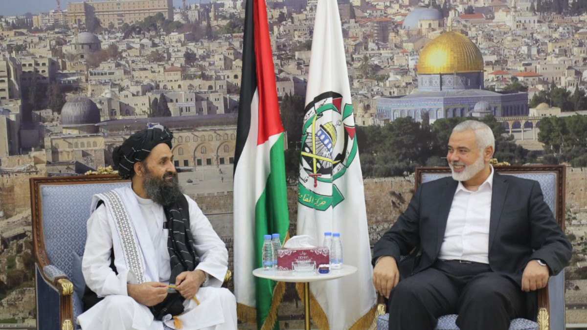 Il leader di Hams Hanyieh incontra il leader dei talebani a maggio di quest'anno