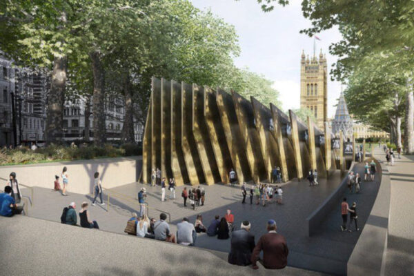 Il rendering del memoriale della Shoah che sorgerà vicino a Westminster