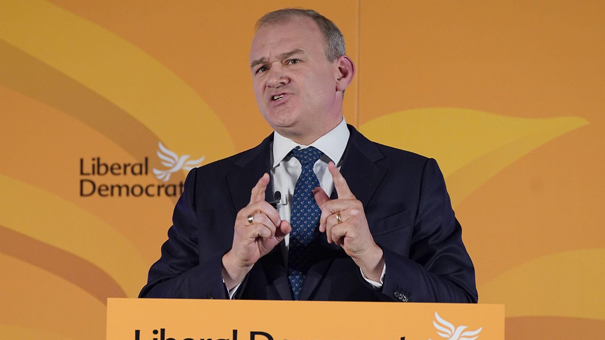 Il leader dei Liberal Democratici britannici Ed Davey