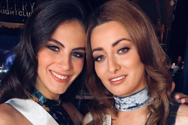 Da sinistra Miss Israele e Miss Iraq