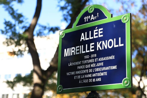 La via intitolata a Parigi a Mireille Knoll