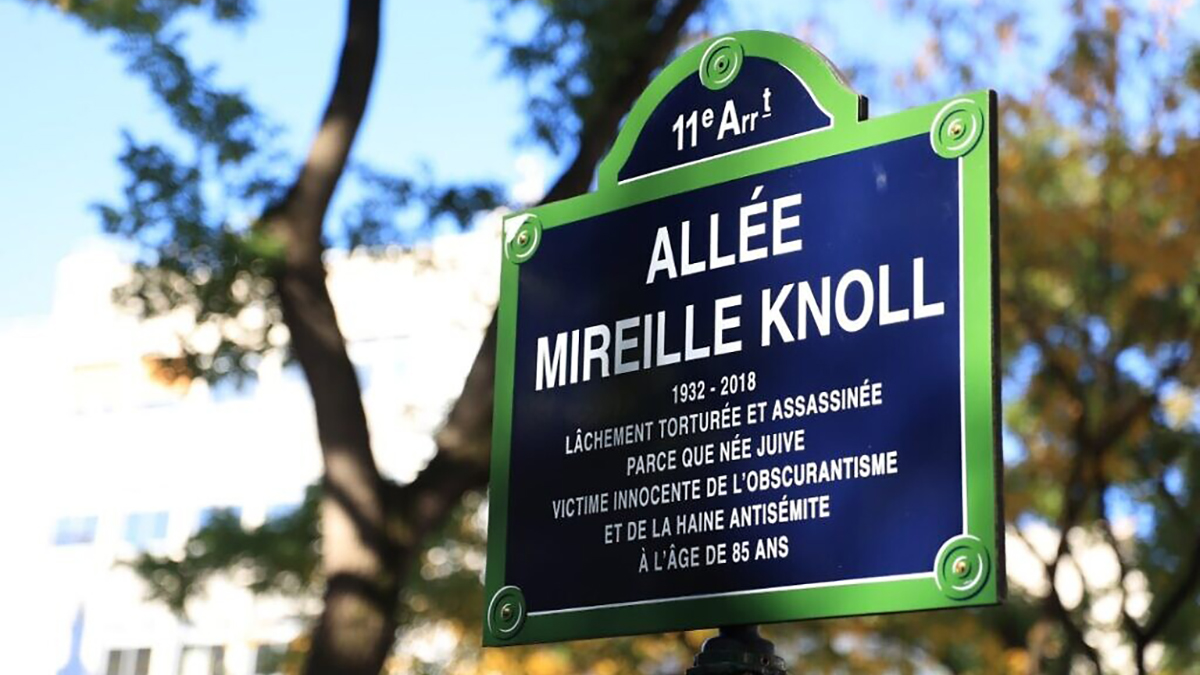 La via intitolata a Parigi a Mireille Knoll