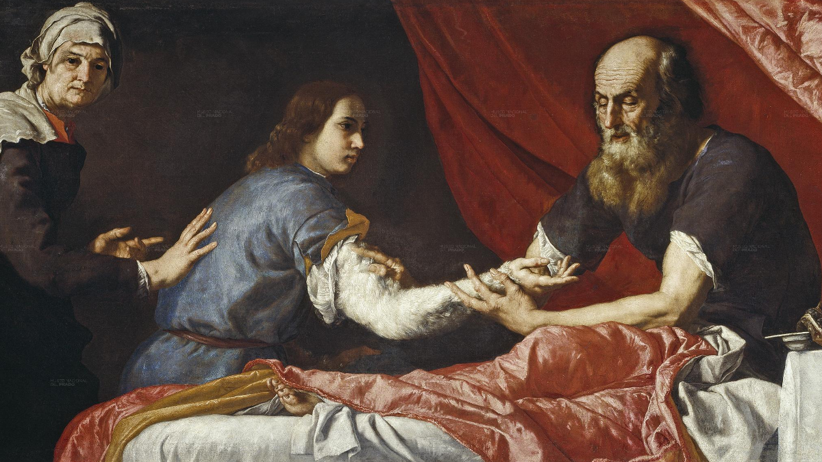Isacco benedice Giacobbe Josè de Ribera, “Isacco benedice Giacobbe”, 1637)