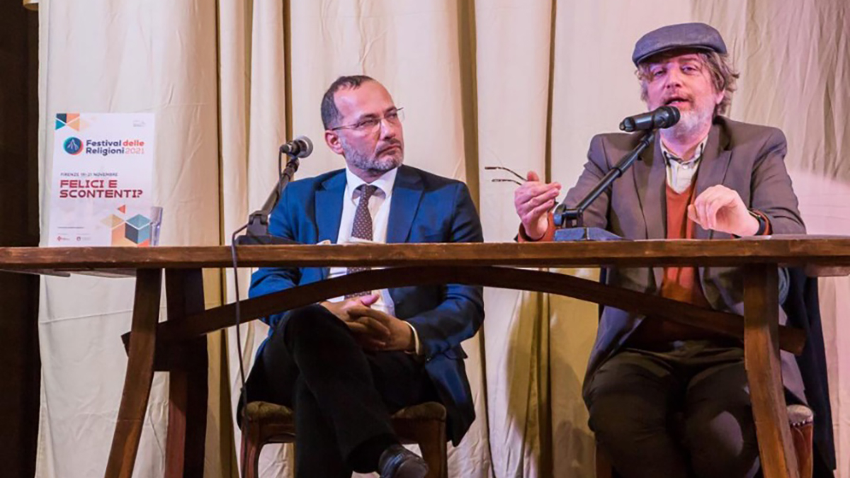 l'Imam Izzedin Elzir e il presidente della Comunità Ebraica di Firenze Enrico Fink