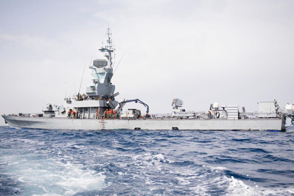 Una nave della marina israeliana