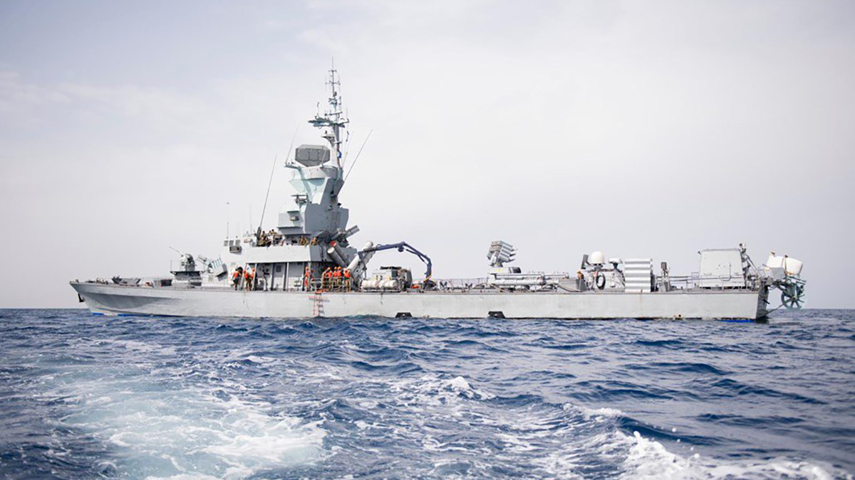 Una nave della marina israeliana