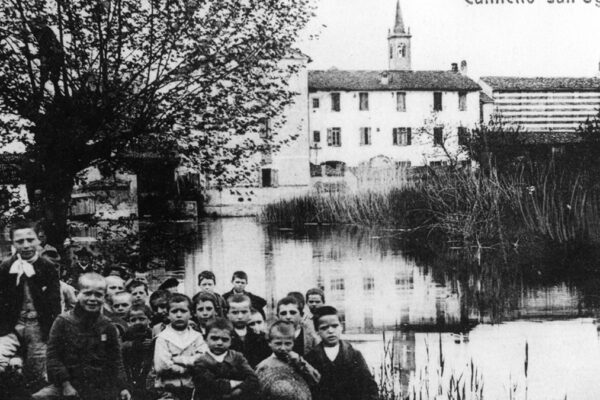 Il mulino di Canneto sull'Oglio progettato dal padre di Einstein in una foto d'epoca