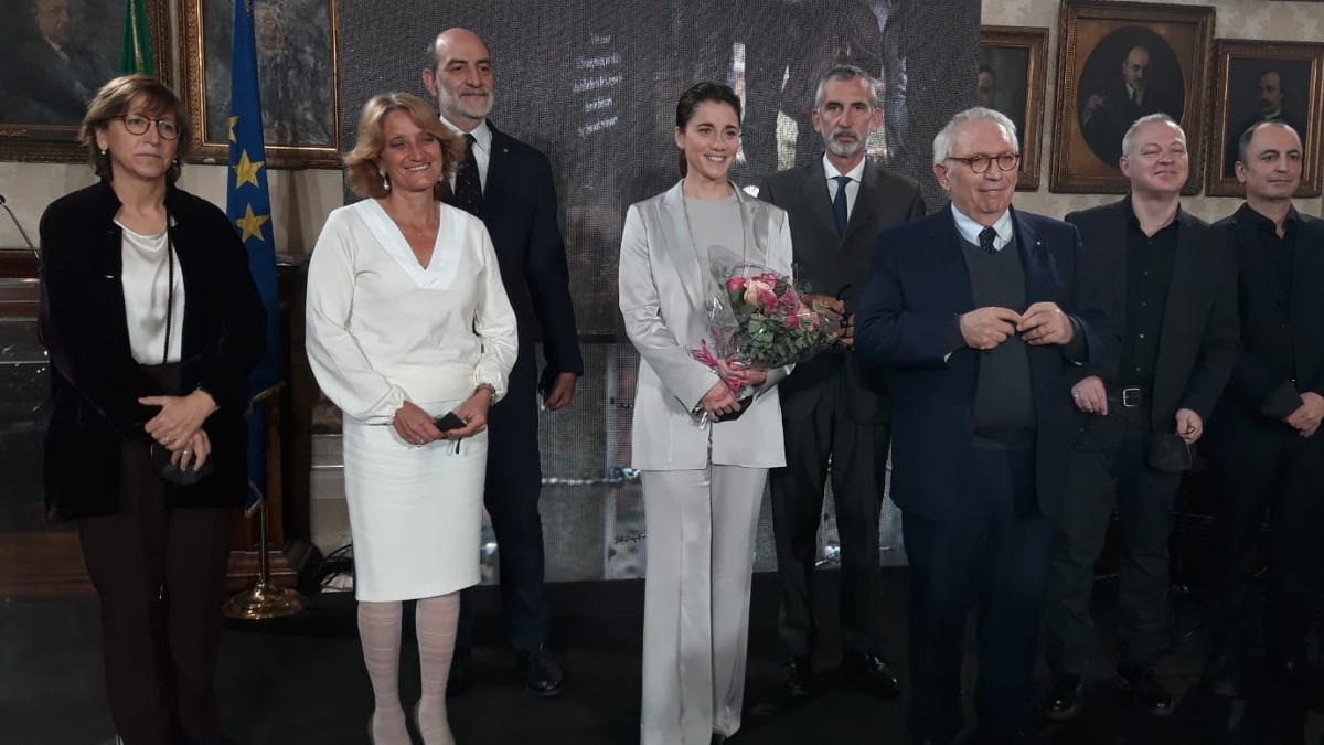 Da sinistra Milena Santerini, Noemi Di Segni, Eleonora Giovanardi, il ministro Patrizio Bianchi