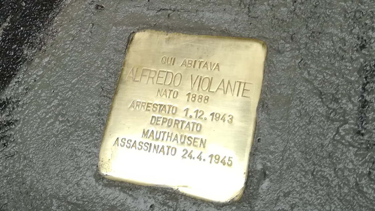 Pietra di inciampo per Alfredo Violante