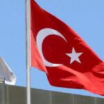 Bandiere di Israele e Turchia vicine