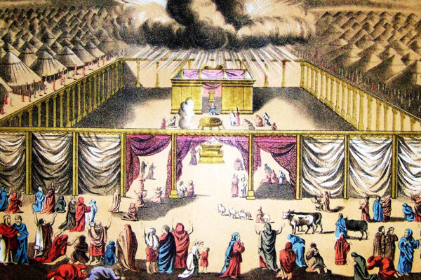 Parashat Pekudé (The Tabernacle in the Wilderness (illustration from the 1890 Holman Bible)