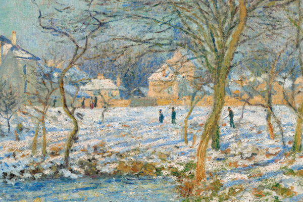 Monet la mare effet de neige